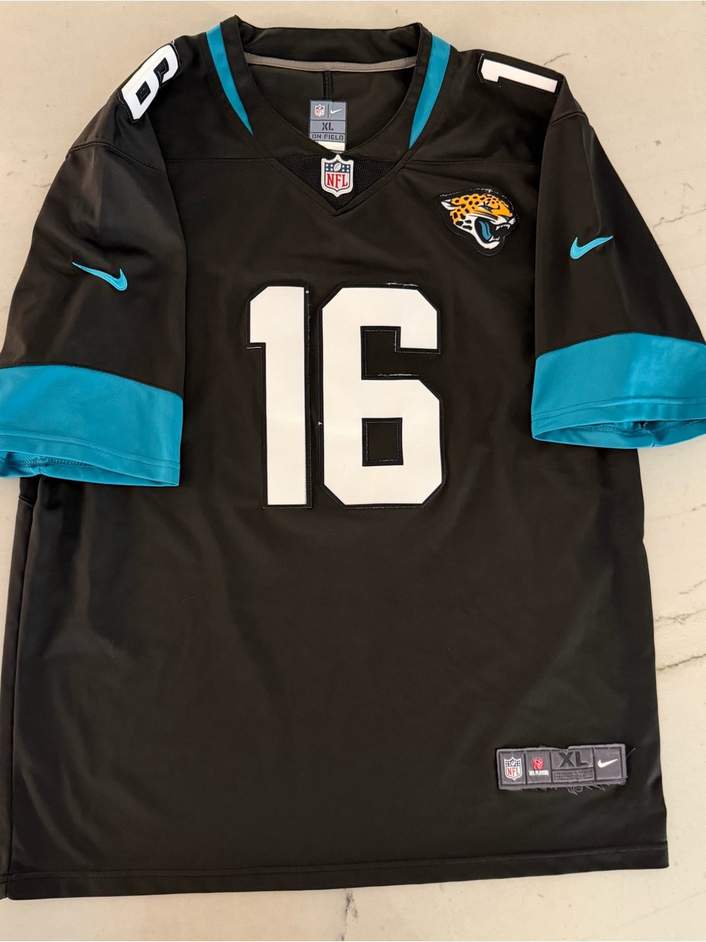 Trevor Lawrence Nike On Field Dri Fit Jacksonville Jaguars Jersey Size XL Black